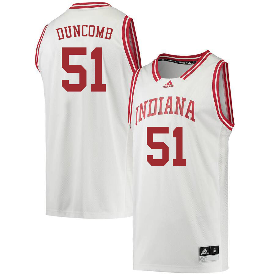Men #51 Logan Duncomb Indiana Hoosiers College Basketball Jerseys Sale-Retro - Click Image to Close